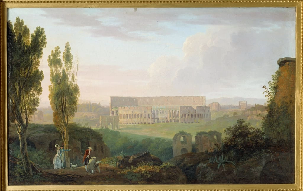 Paesaggio con il Colosseo visto dal Palatino - State Museum Tsarkoye Selo, St. Petersburg